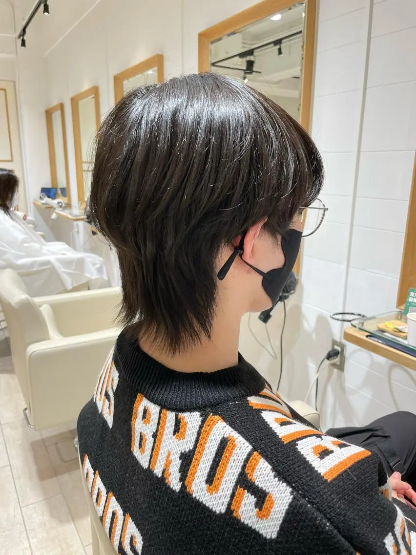 ミディアム メンズ メンズウルフカット ウルフカット カット 🐝メンズハイライト …Rioのヘアスタイル