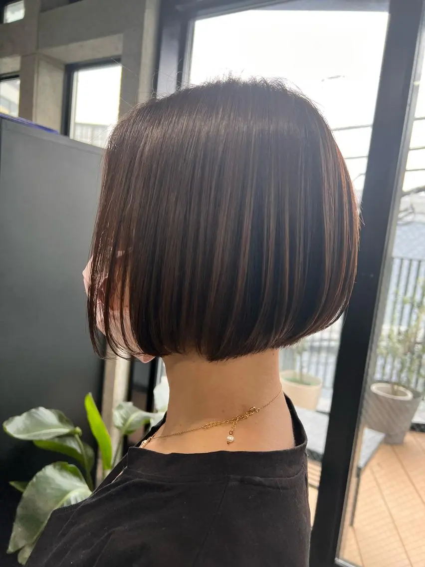 ミディアム カット 縮毛矯正 トリートメント ♡HARUKA/縮毛 /髪質改善/BOBのヘアスタイル