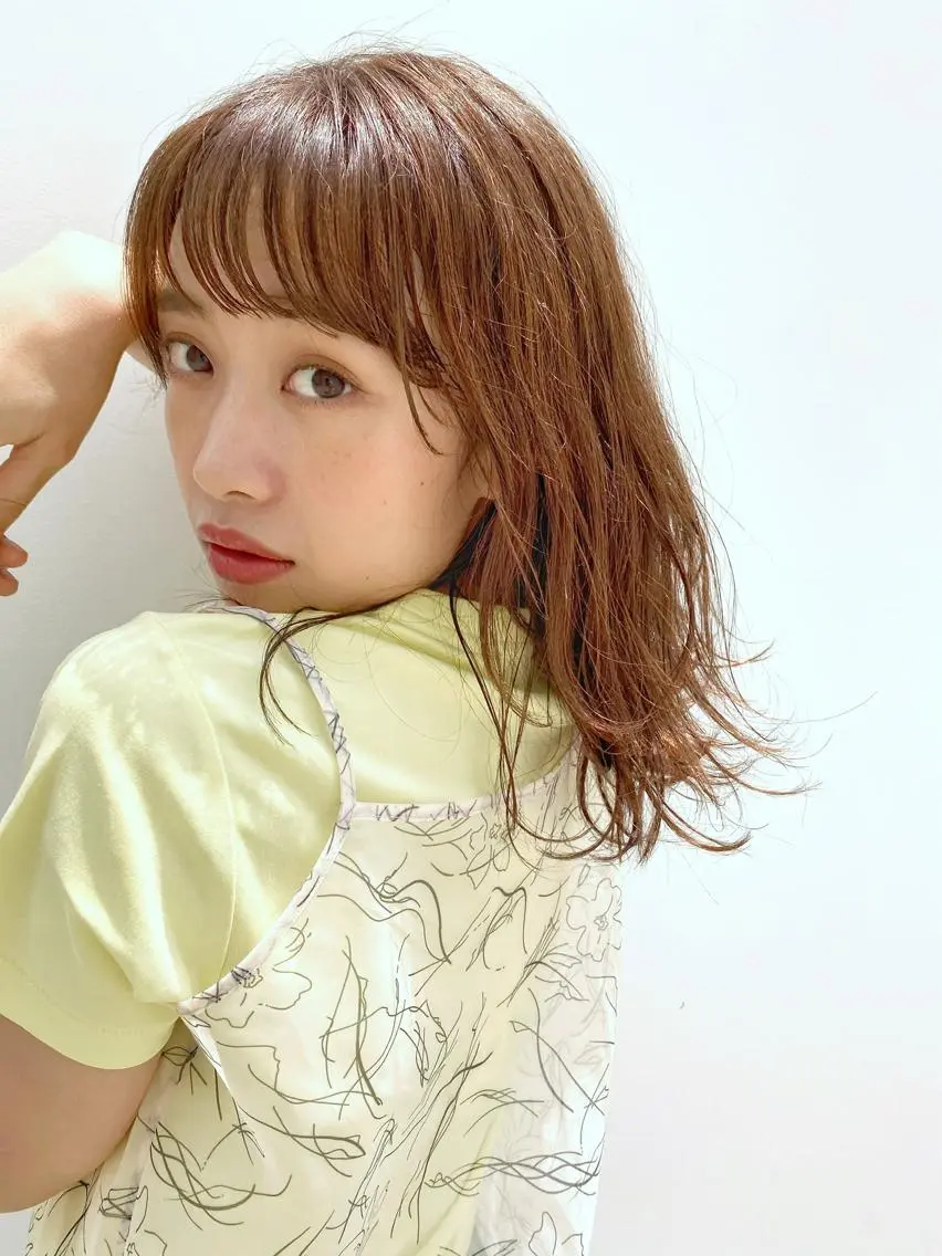 ミディアム カラー ブリーチ 透明感カラー ブリーチなしカラー 🉐メンズヘア特化 men's/ケンイチのヘアスタイル