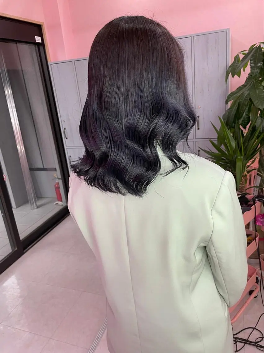 セミロング カラー ハイトーン特化💍 NØRN💍韓国のヘアスタイル
