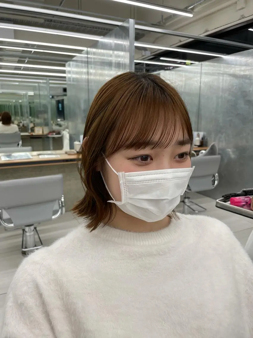 ショート 暖色🎀ゆるふわ☁️ MOERI 🍒のヘアスタイル
