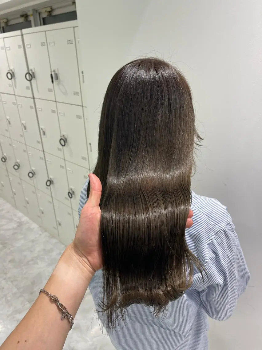 ショート カラー パーマ ヘアアレンジ ネイル マツエク・マツパ 韓国風ベージュ🤎 赤みなし🌿横浜🤎のヘアスタイル