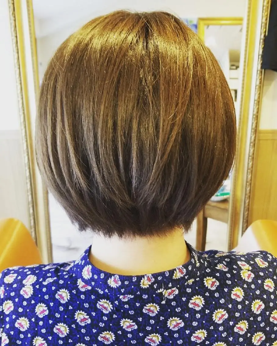 ショート カラー アディクシーカラー バレイヤージュ イルミナカラー 外国人風カラー レイヤーカット カット ヘアカラー トリートメント spa hair ark 富井直美のヘアスタイル