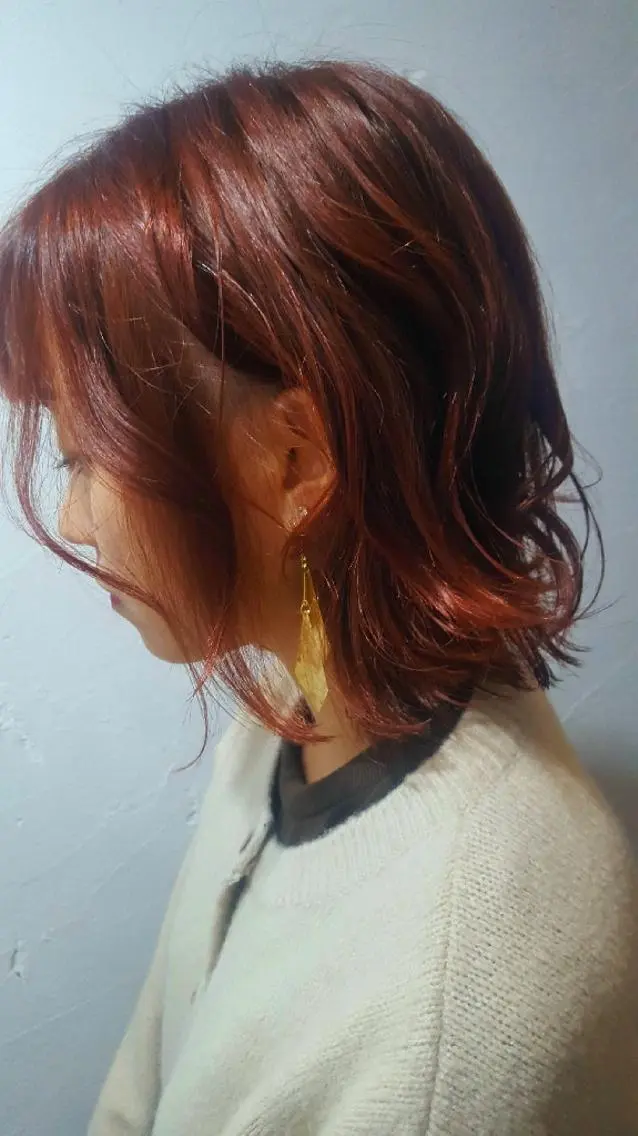 ショート カラー ピンクカラー 徳永 静香のヘアスタイル