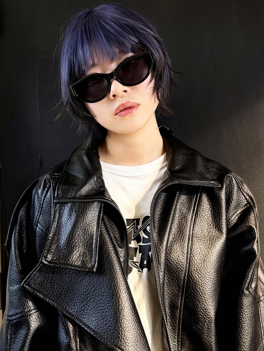 ミディアム カラー レイヤーカット ウルフカット カット ヘアカラー トリートメント ウルフレイヤー/ 中性ウルフ/タカハシのヘアスタイル