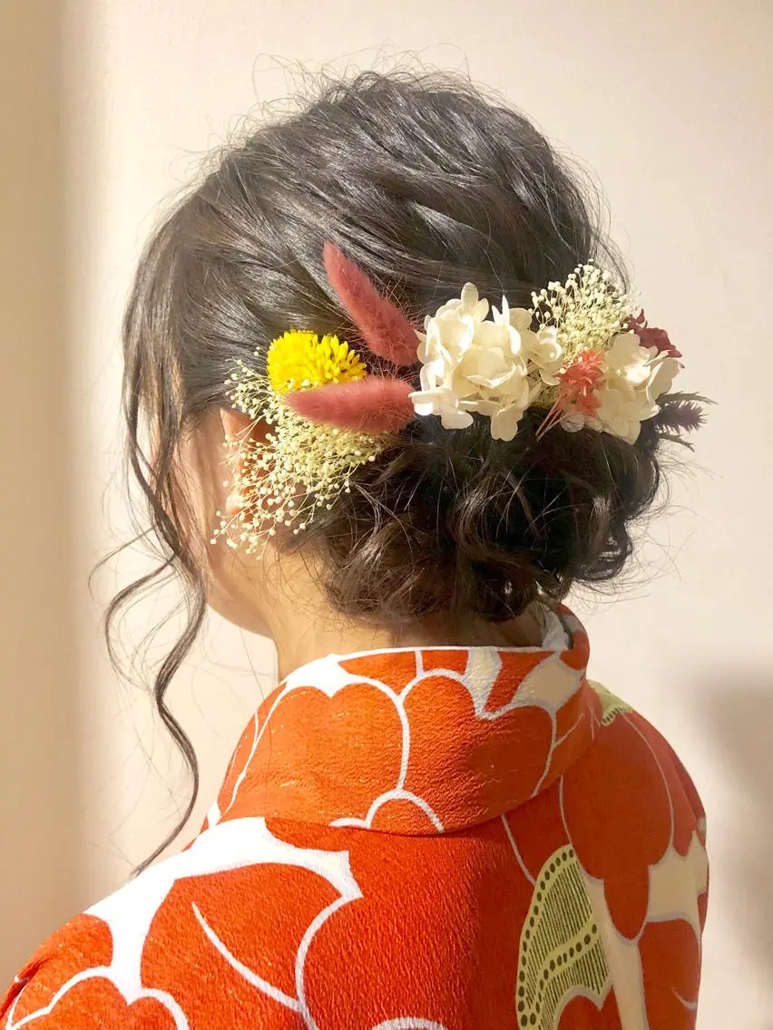 セミロング ヘアアレンジ 🎀ヘアセット/艶髪 /はやしほのか🎀のヘアスタイル