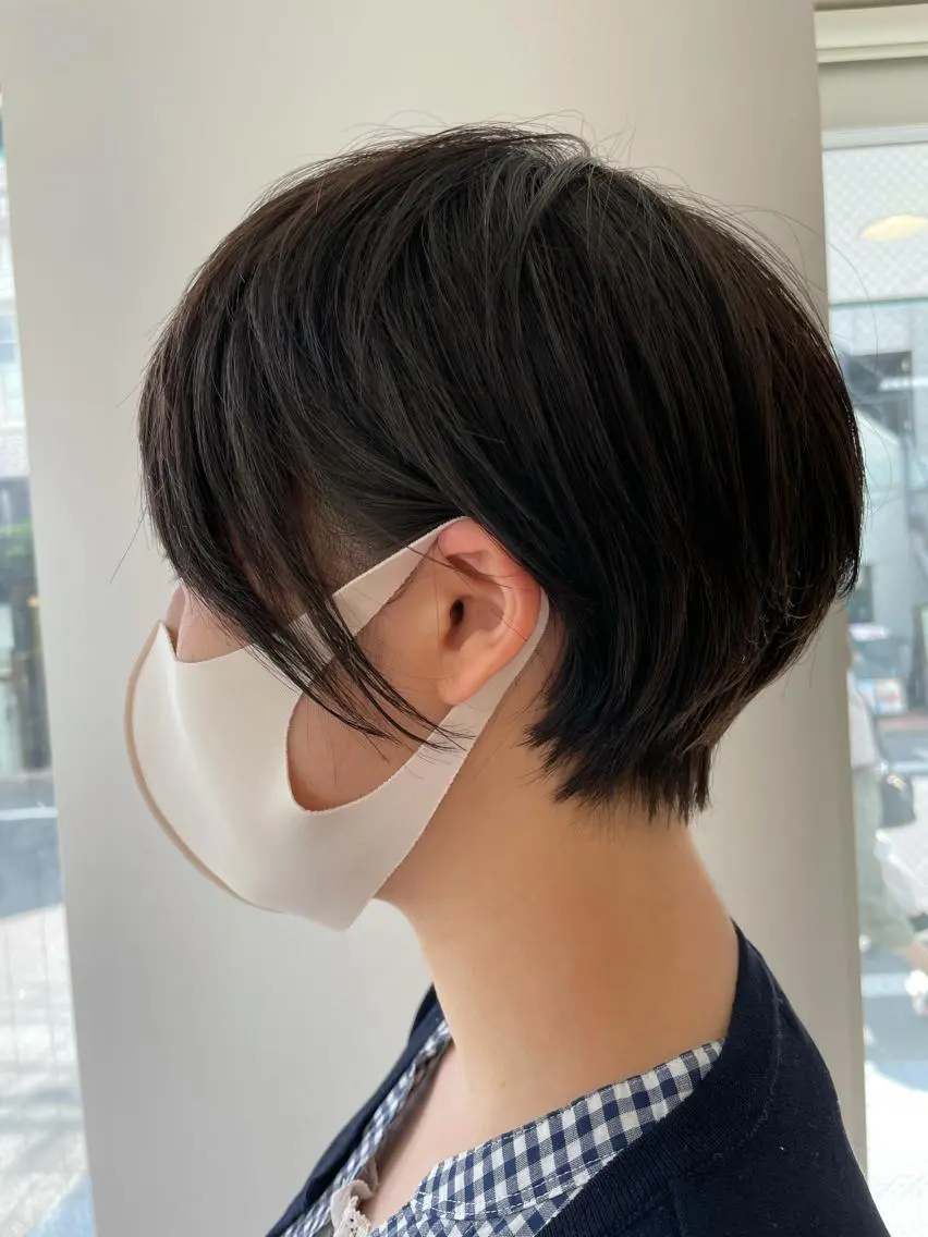 ショート カラー パーマ 丸みショート ショートヘア カット ヘアカラー 店長福島成美/髪質 改善縮毛矯正/カラーのヘアスタイル