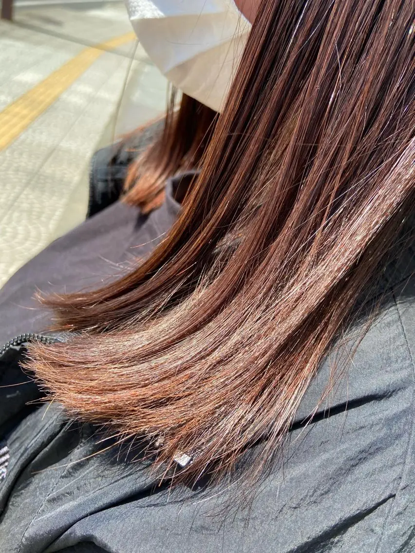 セミロング カラー バイオレットカラー 💜推しインナー カラー/菊池柊真💜のヘアスタイル