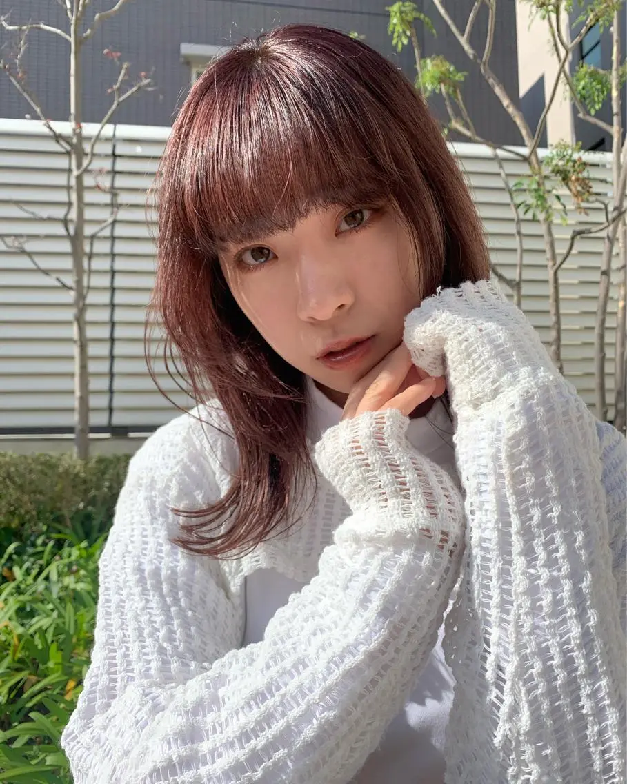 カラー MARU パーマ/レイヤーのヘアスタイル