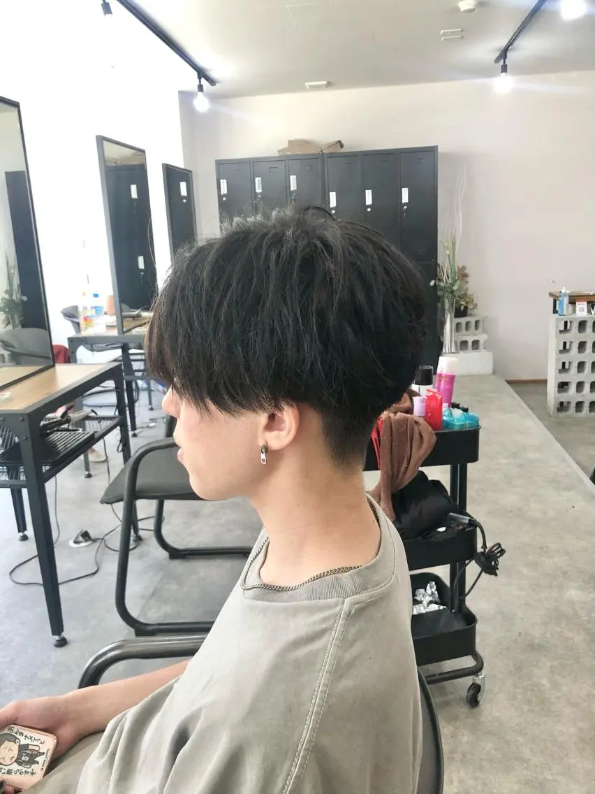 ショート カラー パーマ ヘアアレンジ メンズ キッズ ネイル マツエク・マツパ メンズバレイヤージュ メンズブリーチ メンズハイライト メンズインナーカラー メンズ韓国風 エビスザキレン/メン ズ/心斎橋🌳のヘアスタイル