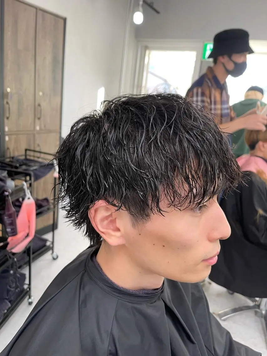 パーマ メンズ バレイヤージュ特化/ アキラのヘアスタイル