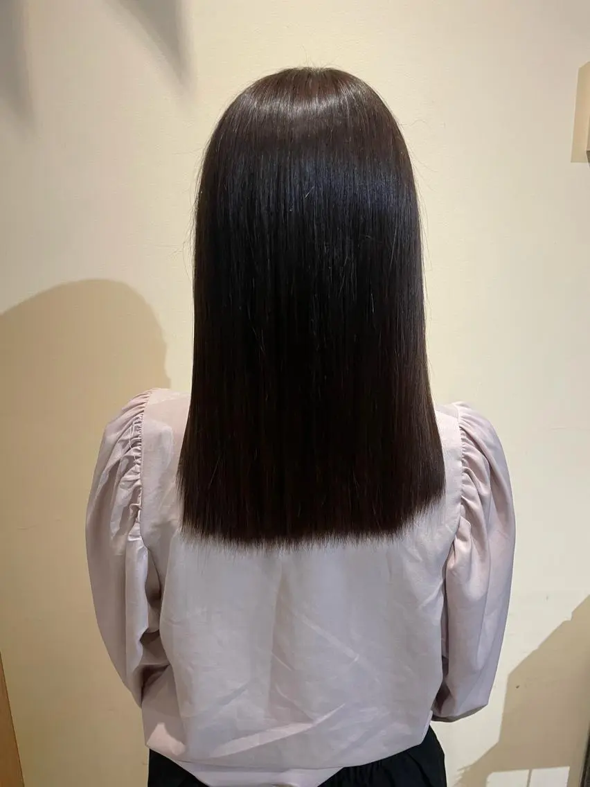 セミロング トリートメント いまじゅく あおいのヘアスタイル
