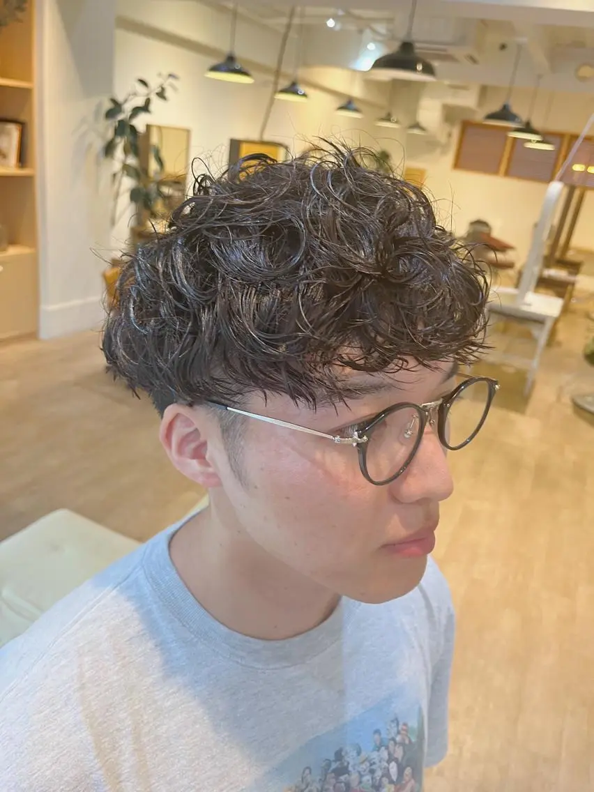 ショート パーマ メンズ カット パーマ ‪🌿パーマ大好評 メンズ特化🌿ワタルのヘアスタイル
