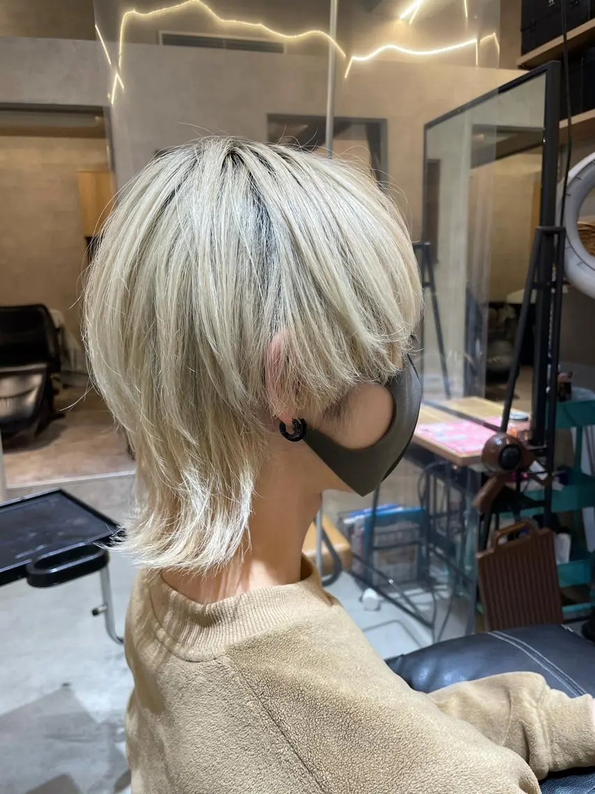 ミディアム ウルフカット カット ♦️モテ髪創作者 SUGA♦️のヘアスタイル