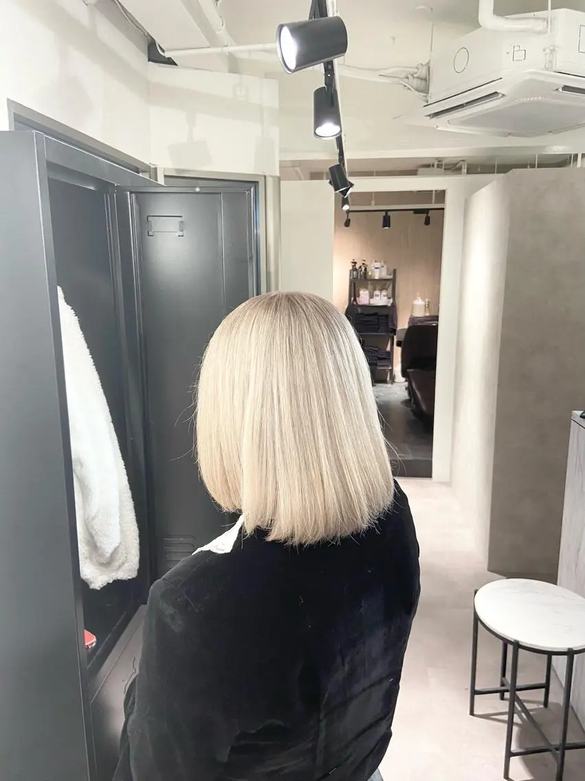 ミディアム ヘアカラー FABLE HAIR ファブル難波・心斎橋のヘアスタイル