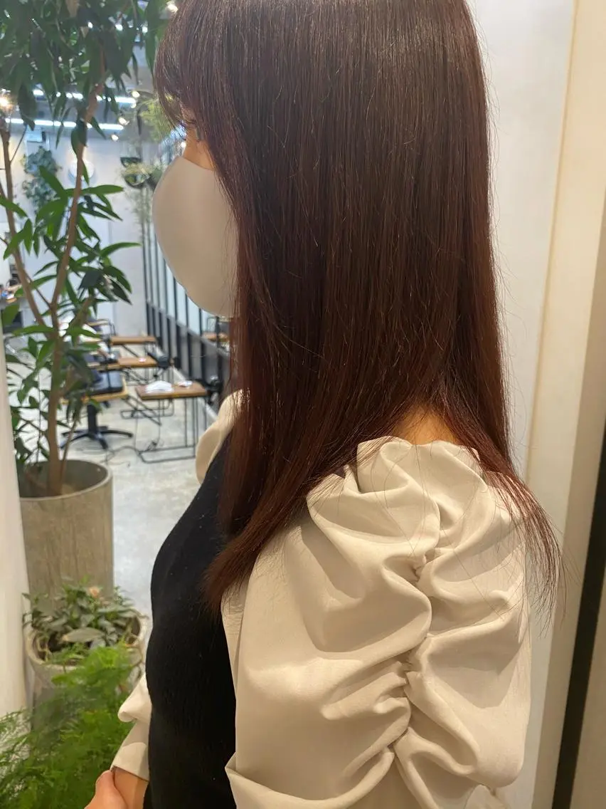 ロング カラー やました もえかのヘアスタイル