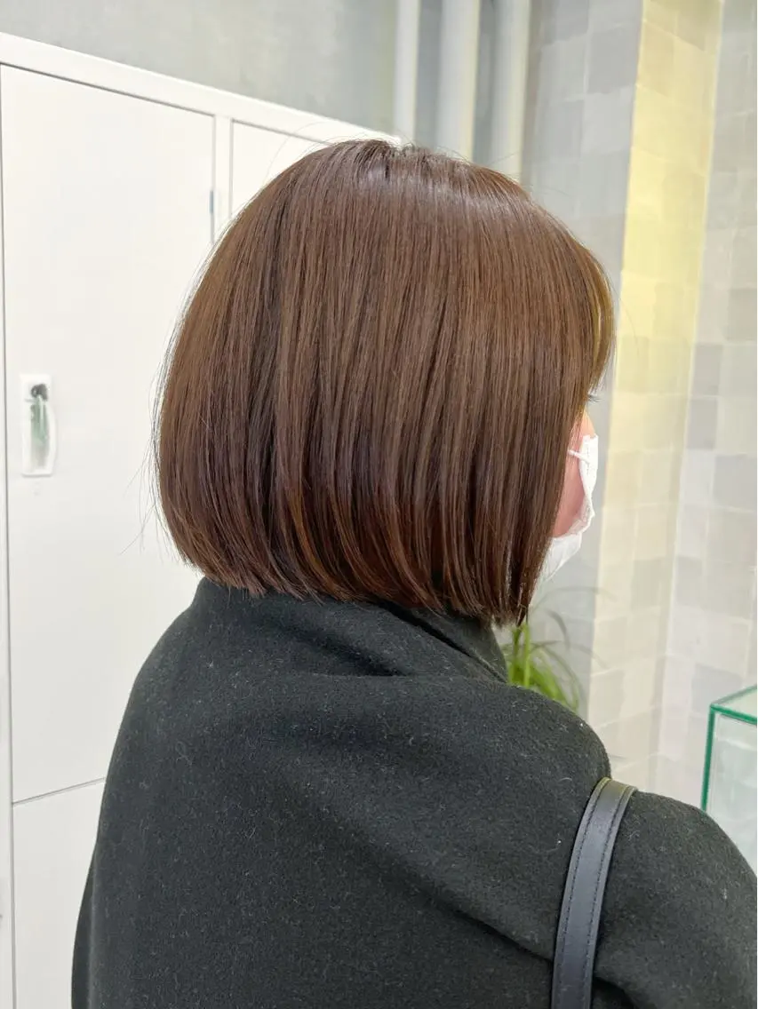 ショート カラー ボブ 韓国ヘア☁️ mitsukiのヘアスタイル