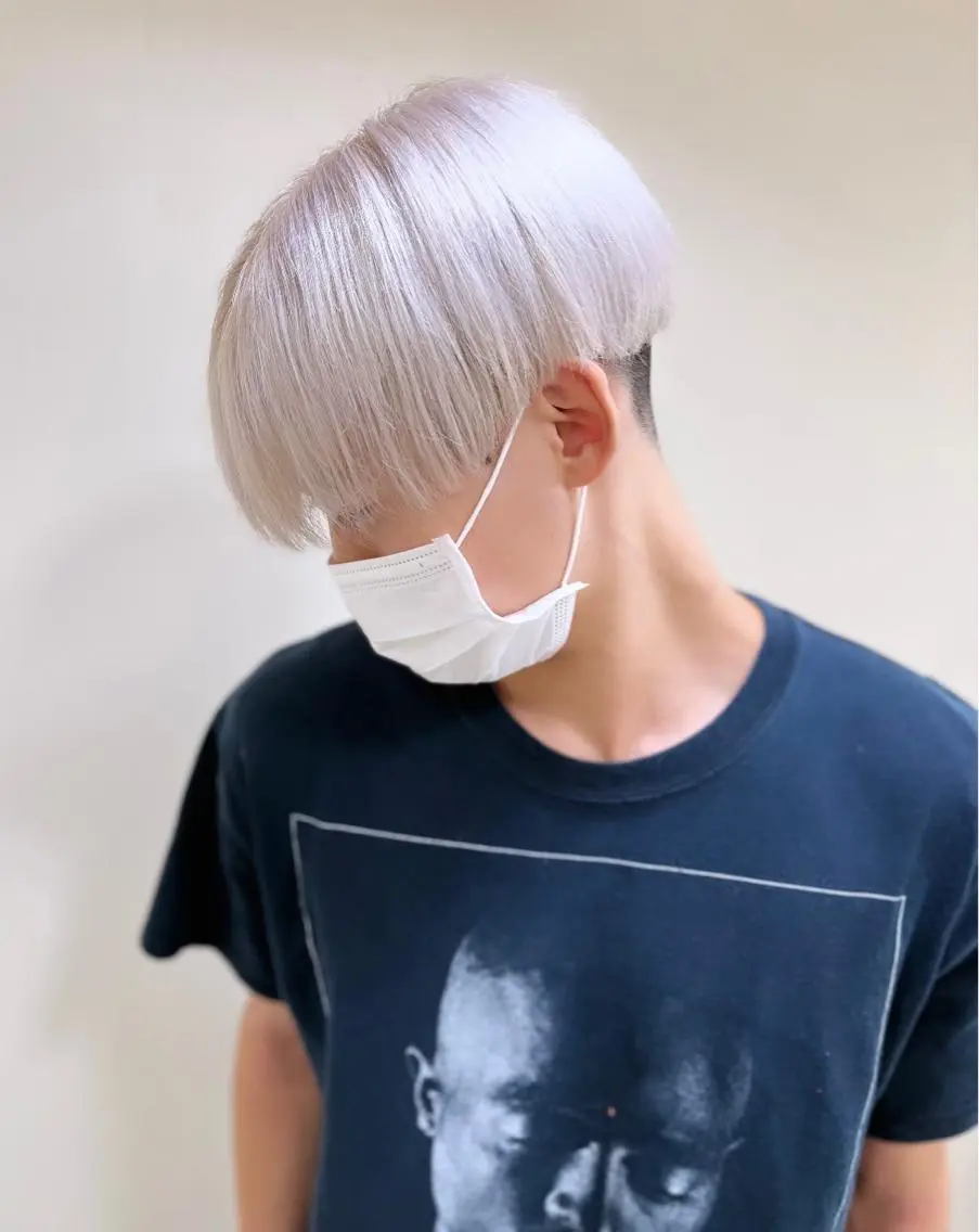 ミディアム カラー ヘアアレンジ メンズ ネイル マツエク・マツパ アイブロウ 🧡可愛い色落ち🧡 ハイトーン特化🧡のヘアスタイル