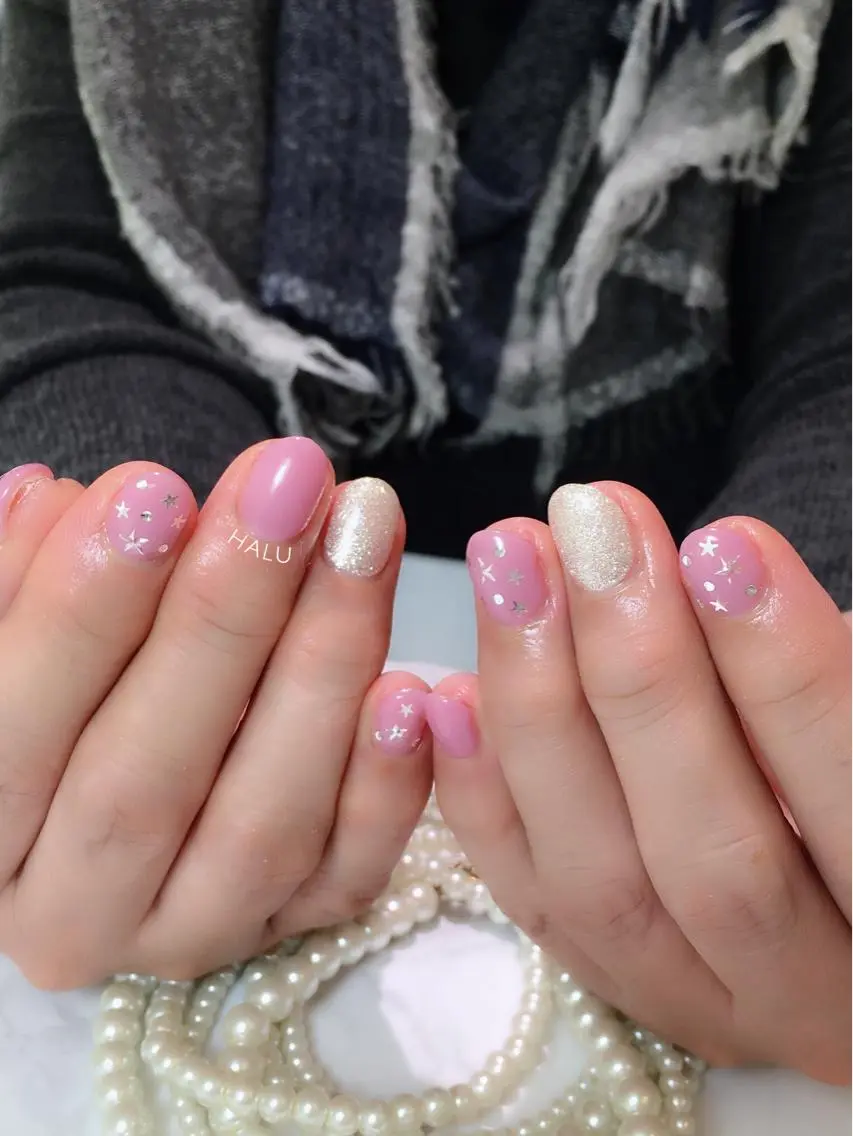 ネイル ブルー HALU ハルのネイルデザイン