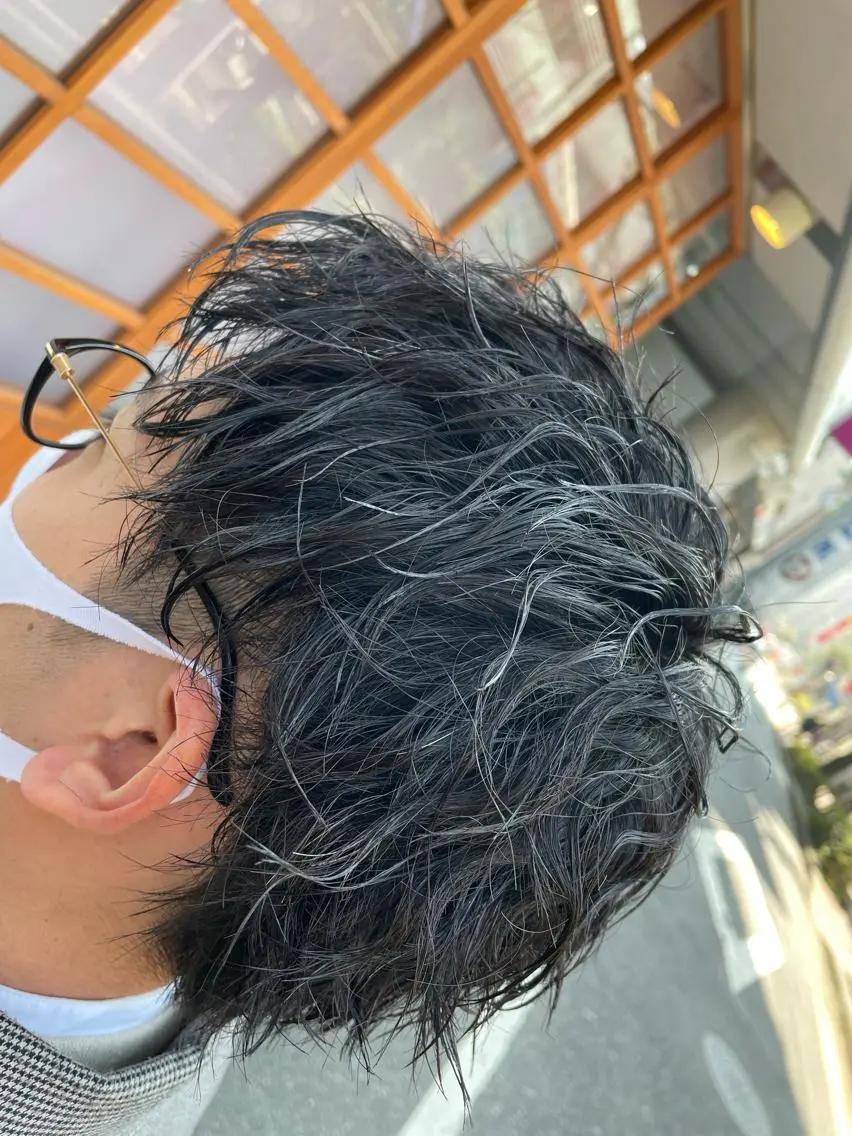 パーマ メンズ カット パーマ トリートメント ヘッドスパ 【店長】 草間大輔のヘアスタイル