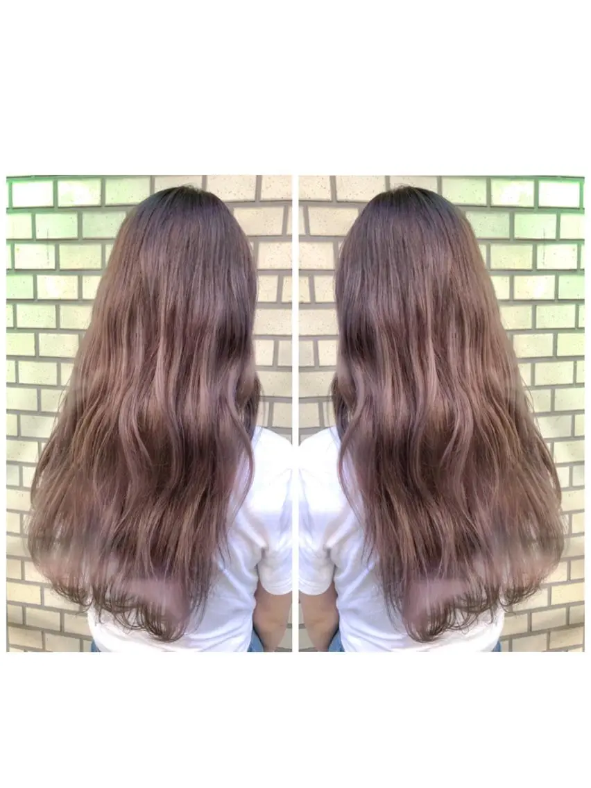ロング カラー グレージュ ラベンダーカラー ラベンダーグレージュ ラベンダーグレー ブリーチ/髪質改善 🍀MASAKiのヘアスタイル