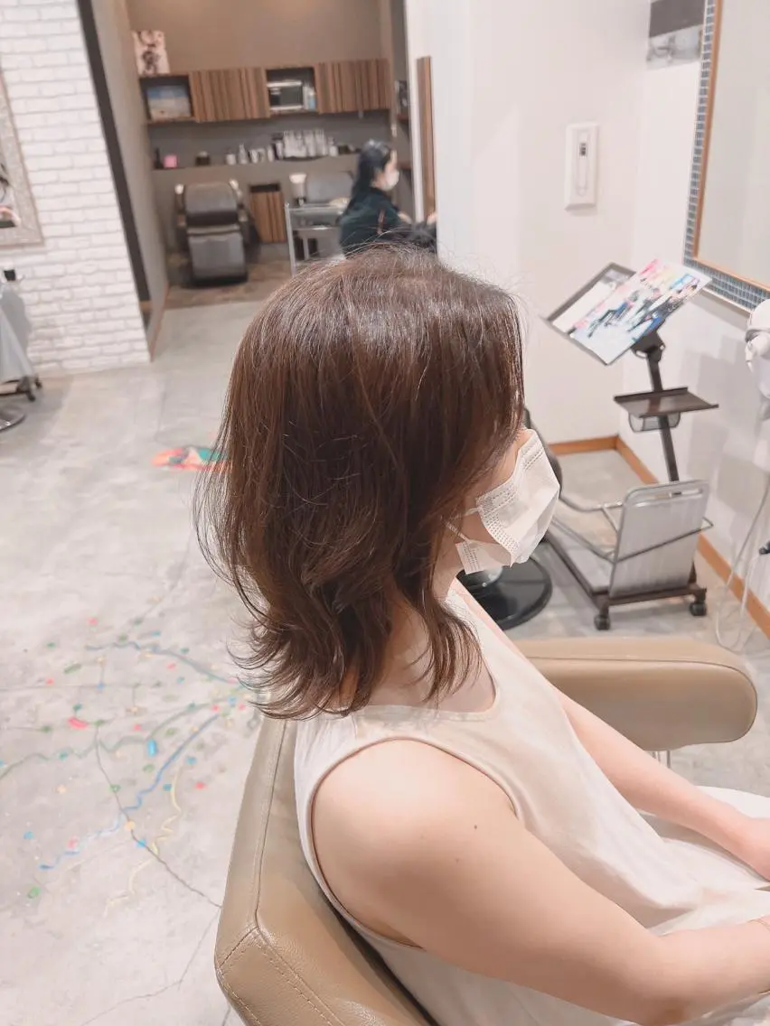 ミディアム カラー ヘアアレンジ キッズ バレイヤージュ ブリーチ ケアブリーチ 透明感カラー デザインカラー カット ヘアカラー トリートメント 五反田 美容院☆張 明星☆韓国ヘアのヘアスタイル