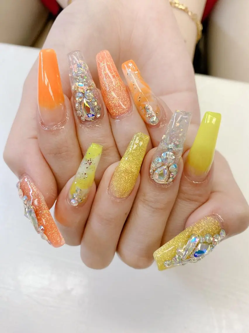 ロング JNA認定講師🌸 RIEのネイルデザイン