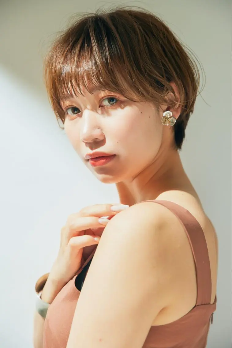ショート ショートボブ ボブ くびれヘア ショートヘア 🎨インナーカラー が得意👍新垣⚜️のヘアスタイル