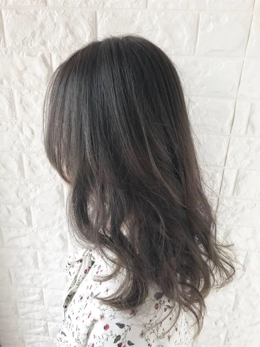 ロング ハイライト 縮毛矯正/髪質改善 主税巧一のヘアスタイル