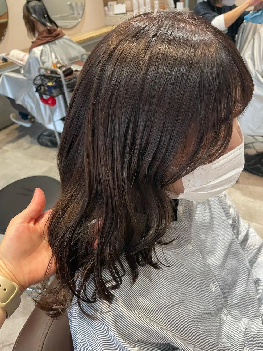 ミディアム カラー ブラウンカラー ショコラブラウン カット ヘアカラー トリートメント 💐パーソナルカラー /市橋加菜💐のヘアスタイル