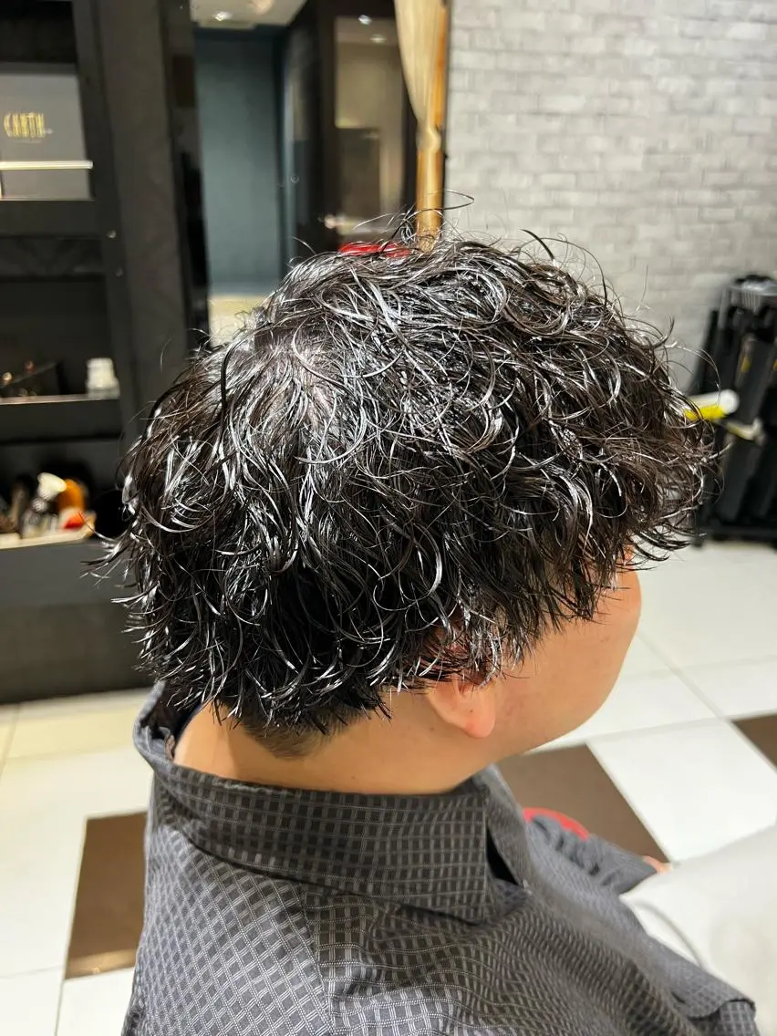 ショート パーマ 🏅メンズ特化 ヤマクラ　タイキのヘアスタイル