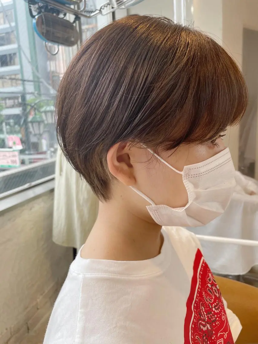 ショート カラー ハンサムショート ベージュカラー ショートヘア 瀬川 雄太のヘアスタイル