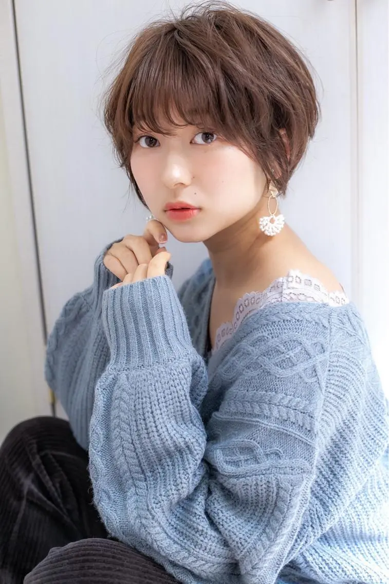 ショート 丸みショート ショートヘア カット トリートメント ヘアセット Lond enikaのヘアスタイル