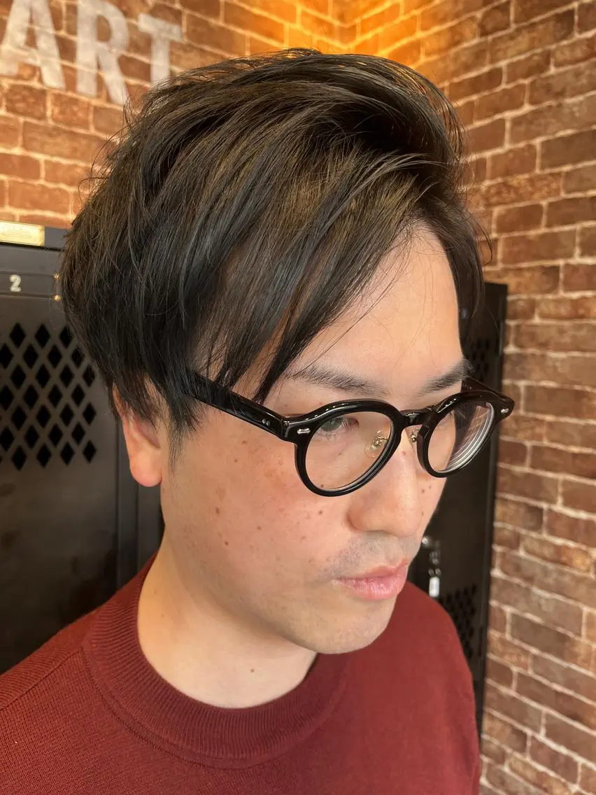 ショート カラー パーマ ヘアアレンジ メンズ キッズ ネイル マツエク・マツパ アイブロウ メンズブリーチ メンズハイライト メンズインナーカラー メンズ韓国風 ブリーチ 久木原 ゆりのヘアスタイル