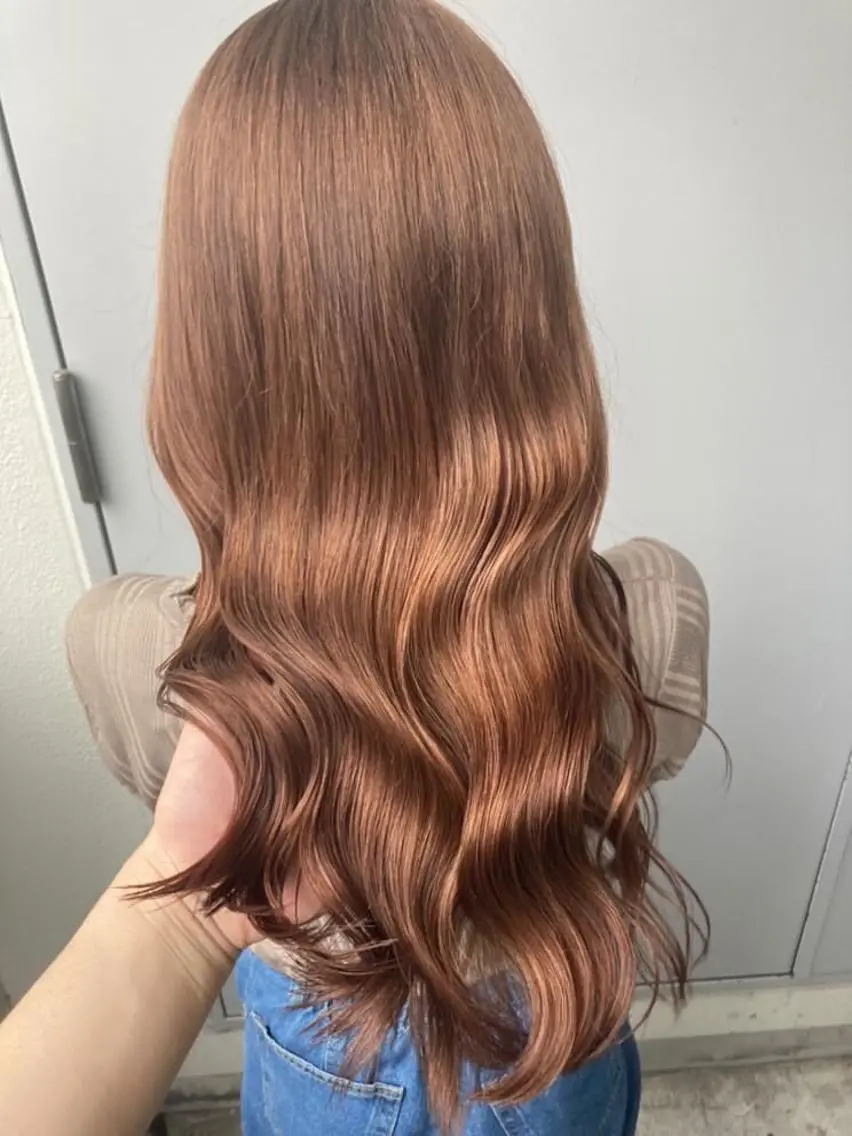 ロング カラー ヘアアレンジ スパイキー/フェザー /波巻き/かいとのヘアスタイル