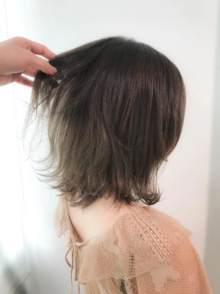 ミディアム カラー ブリーチ 透明感カラー 透明感カラー/ レイヤー　YUKAのヘアスタイル