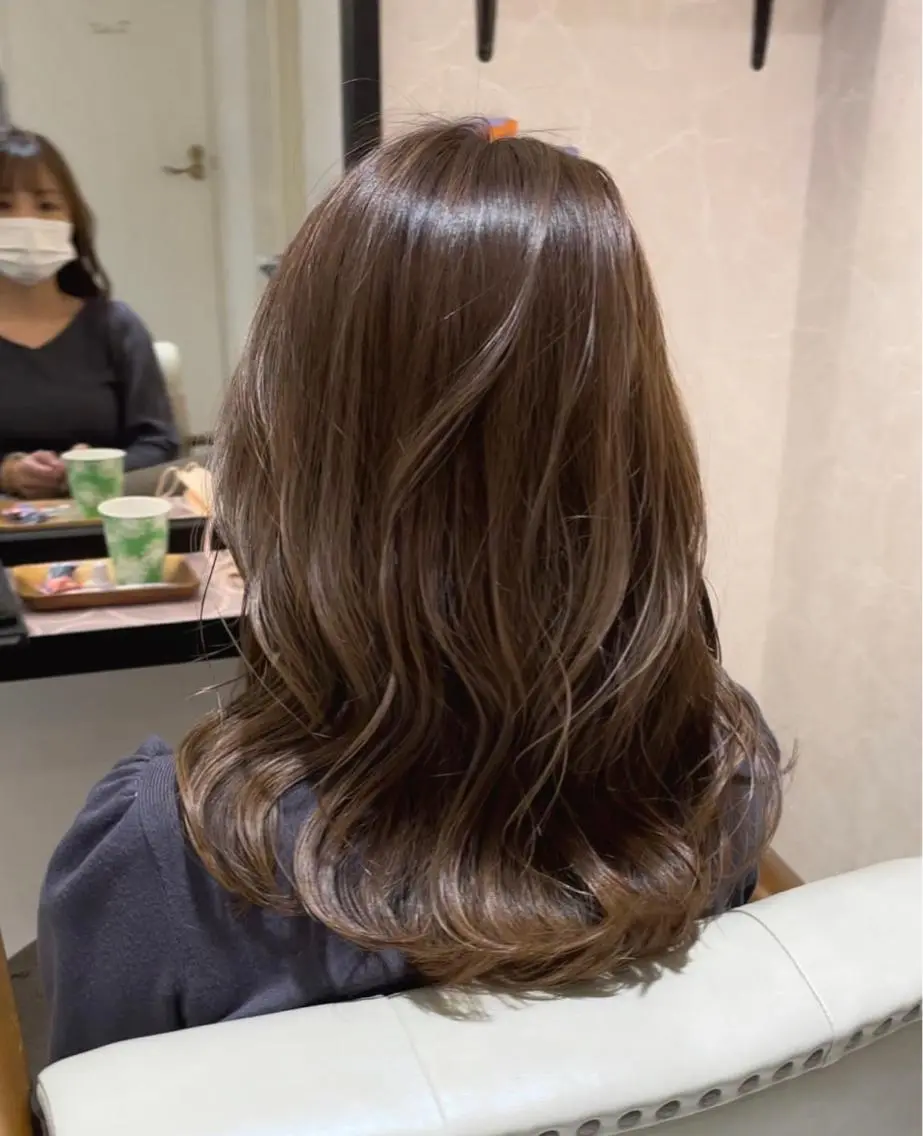 セミロング カット ヘアカラー トリートメント 本店店長☆ 前原海翔のヘアスタイル