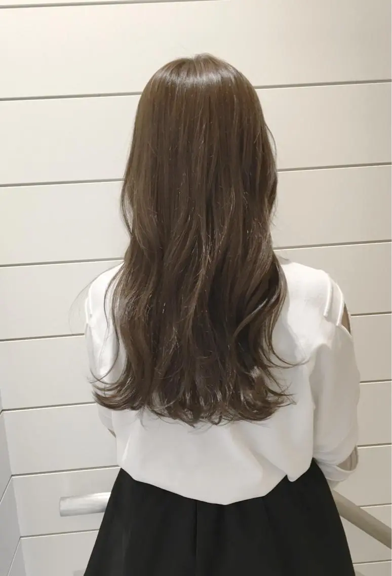 ロング カラー アッシュ ミント 🍊新宿南口🍊 ERINAのヘアスタイル