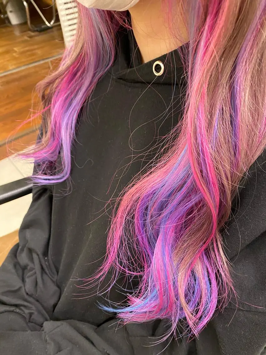 ロング カラー ユニコーンカラー 🫧富田 苑実🫧のヘアスタイル