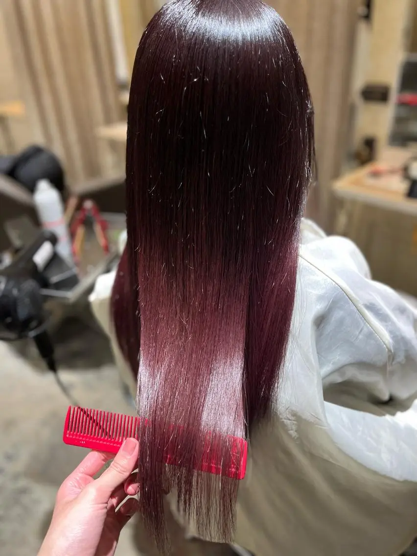 ミディアム カット ヘアカラー 道下 颯人のヘアスタイル