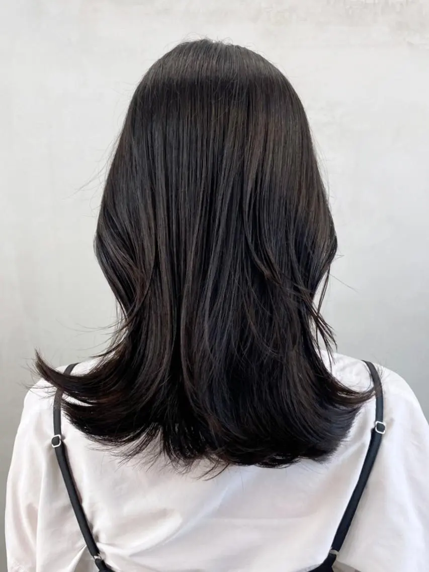 セミロング ヘアアレンジ パーマ カラー ブラウンカラー ITbyALBUM 八王子店のヘアスタイル