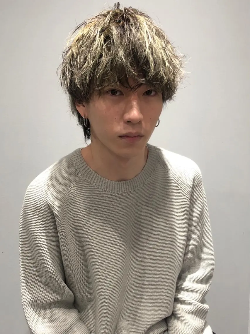 ショート パーマ カット パーマ パーマ比率50% 辻本耀二郎のヘアスタイル
