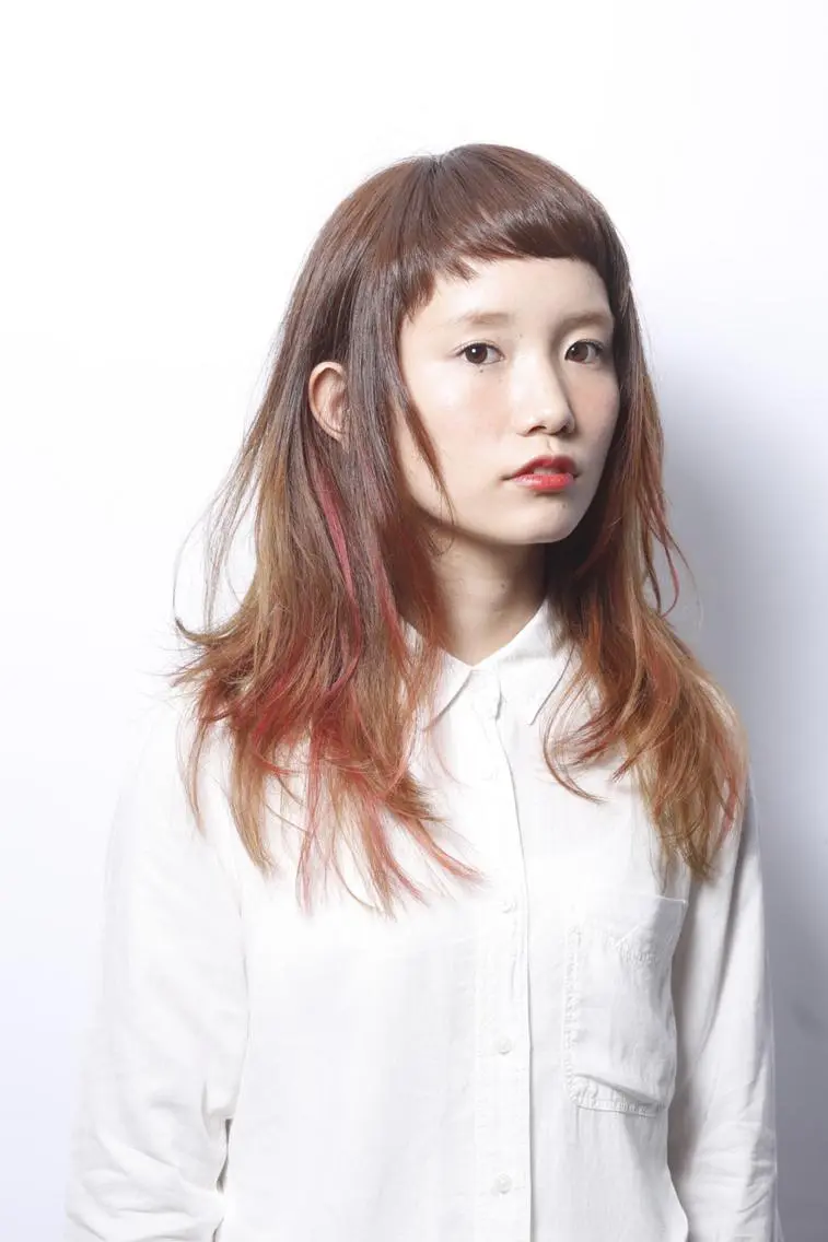 カラー ヘアカラー 蒼 /カラーモデルのヘアスタイル