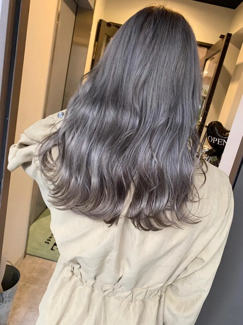 セミロング カラー ヘアカラー トリートメント 髪質改善will hairdesignのヘアスタイル