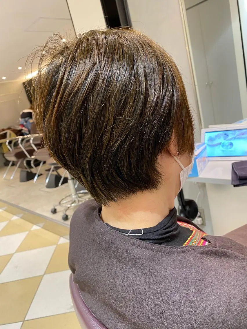 ショート カラー ショートボブ ボブ ショートヘア 💜髪質改善美髪💜 星野清光のヘアスタイル