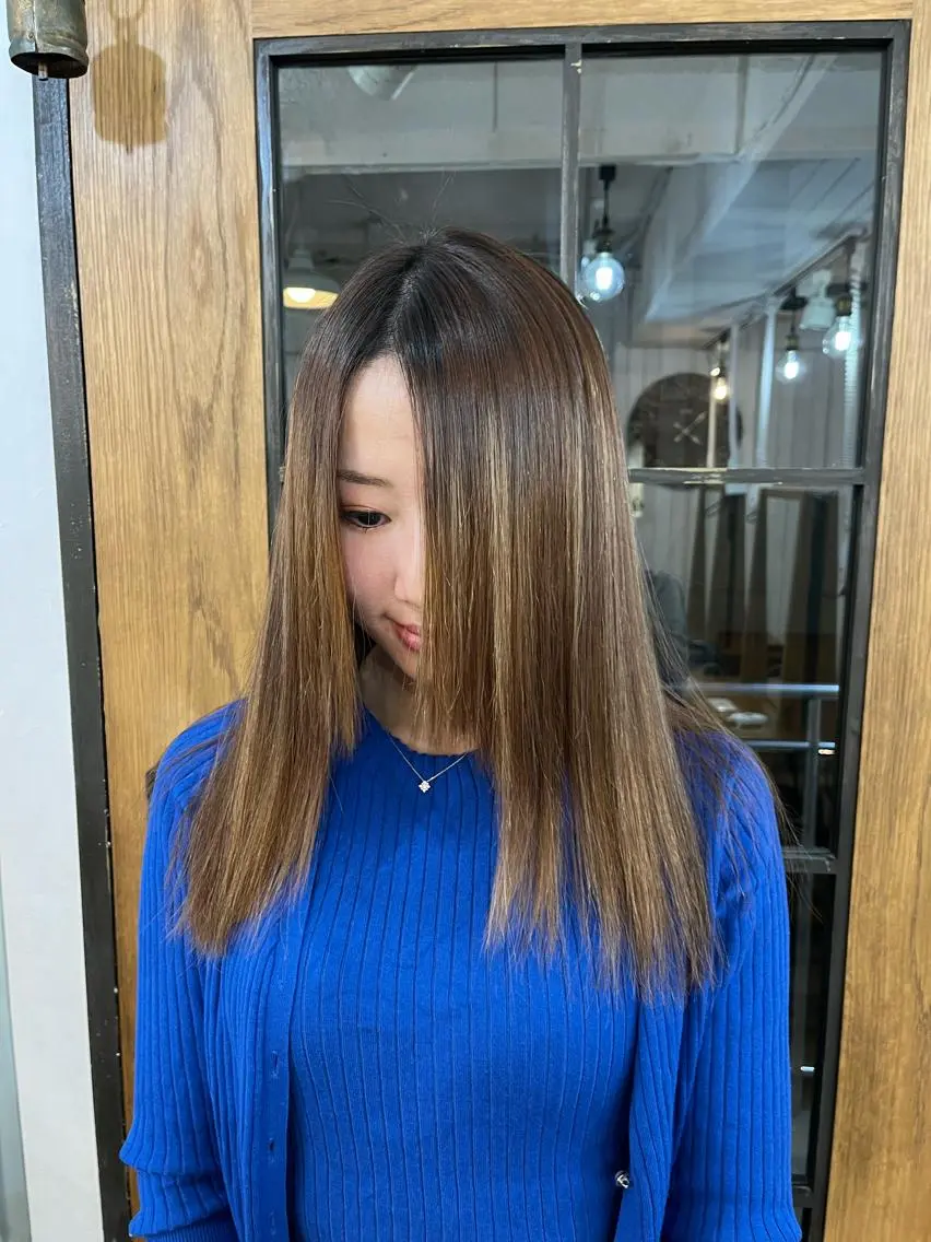 ロング カット ヘアカラー トリートメント 髪質改善/艶カラー MISATOのヘアスタイル