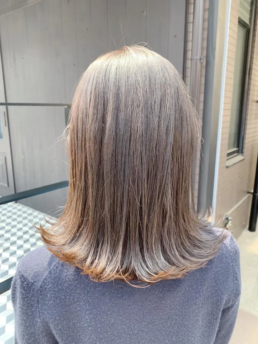 ミディアム カラー グレージュ 【完全マンツー 恵比寿】佐藤 翔のヘアスタイル