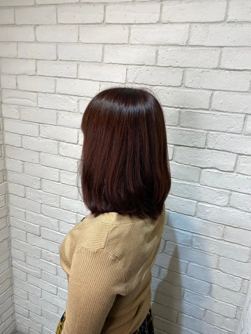 ミディアム カラー ヨシダ フミノリのヘアスタイル