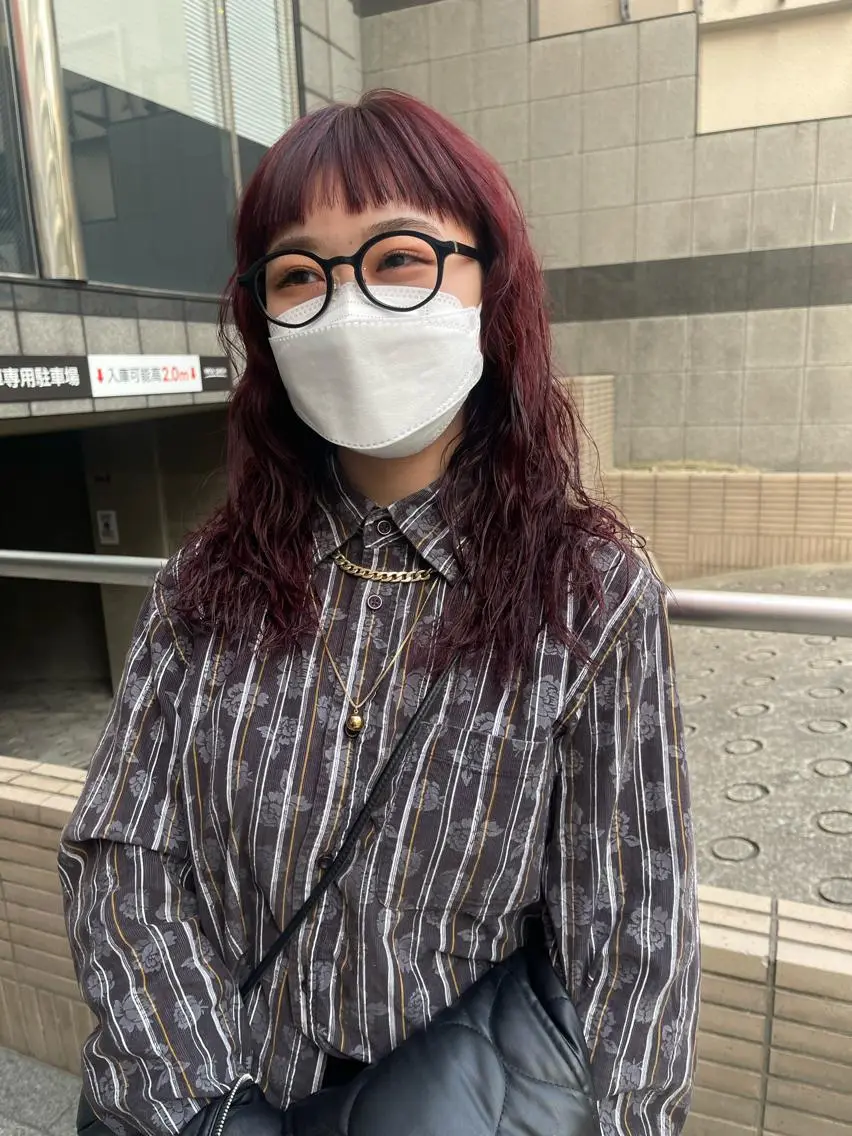 セミロング カラー パーマ ブリーチ カット パーマ 早瀬裕之 パーマのヘアスタイル