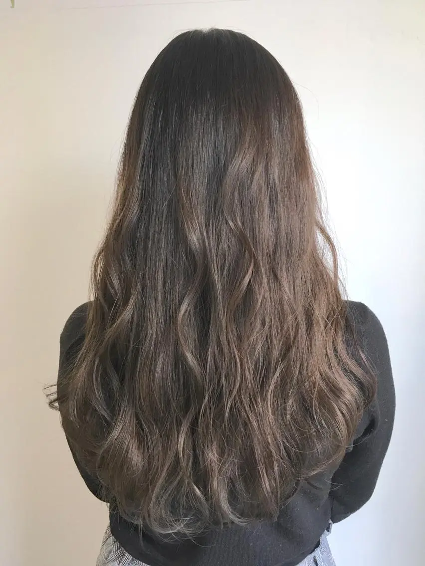 ロング カラー グラデーションカラー ヘアカラー トリートメント ヘアセット yoshi ☆のヘアスタイル